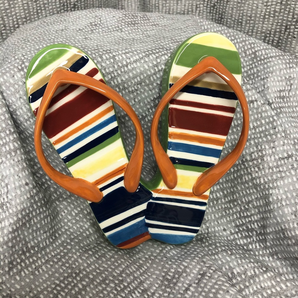 Longaberger Summer Stripes Napkin Weight Holder